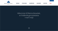 Desktop Screenshot of marinalaroverket.se